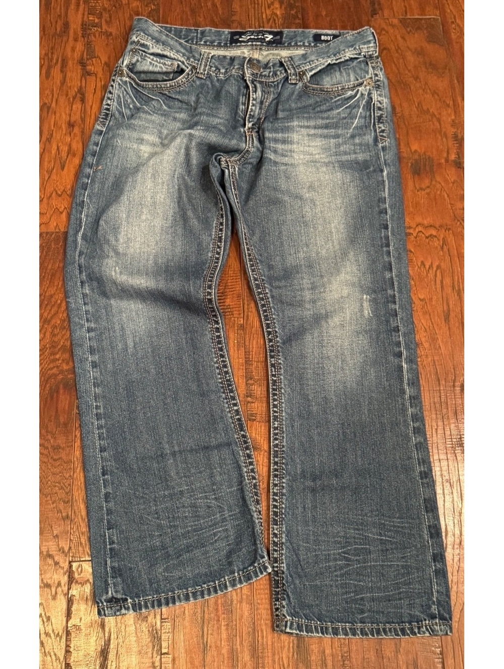 Seven7 Men's Boot Cut Jeans Size 34x30 Blue Denim